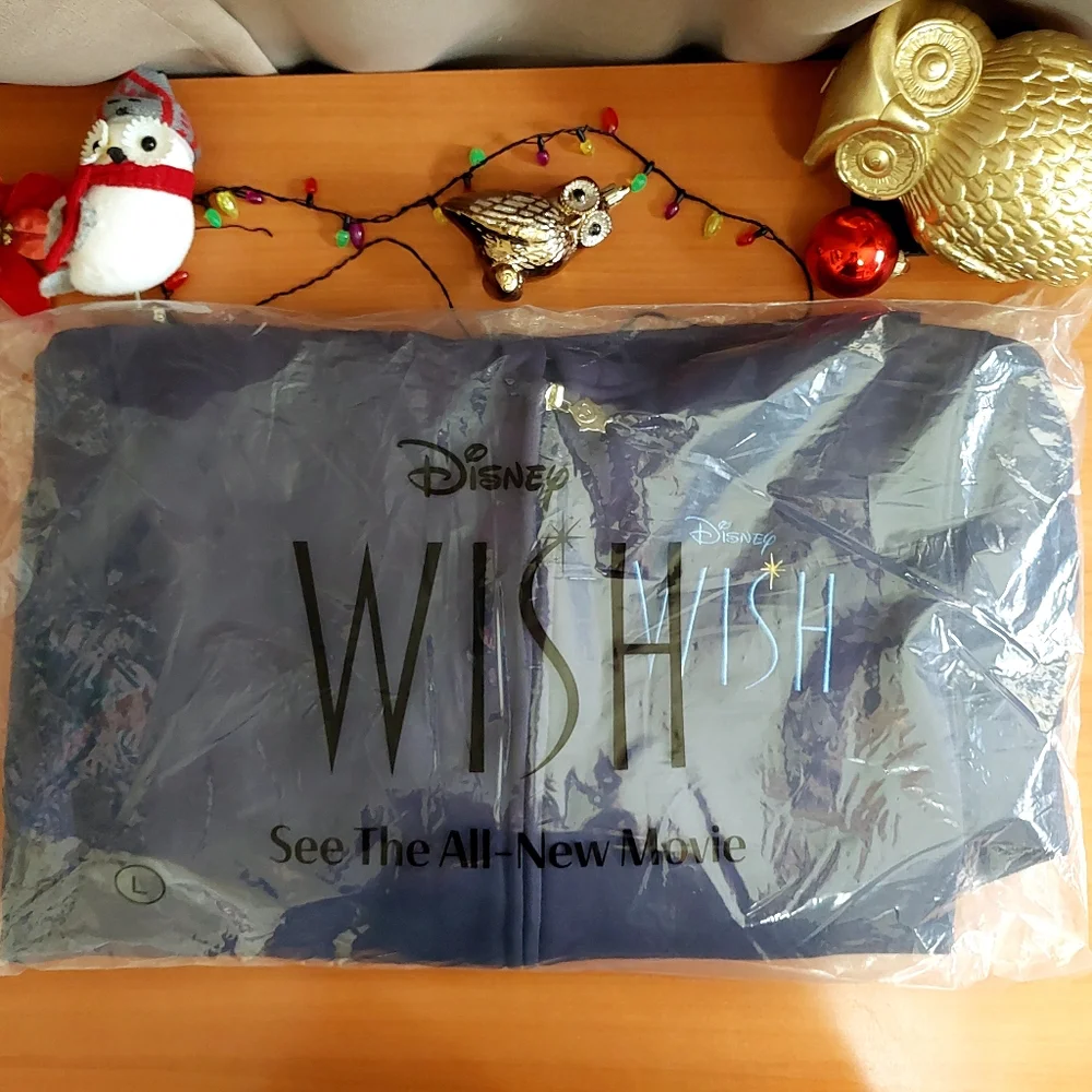 Disney's Wish movie 2023 zip up hoodie sweatshirt. NWT. With a Star zipper pull⭐ - Picture 4 of 11
